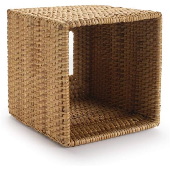 Rattan Tissue Box Cover Square, Hand Woven Wicker Tissue Holder - Picture 3 of 7